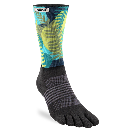 Injinji Trail Sock | Midweight | Crew Length | Jungle | Womens