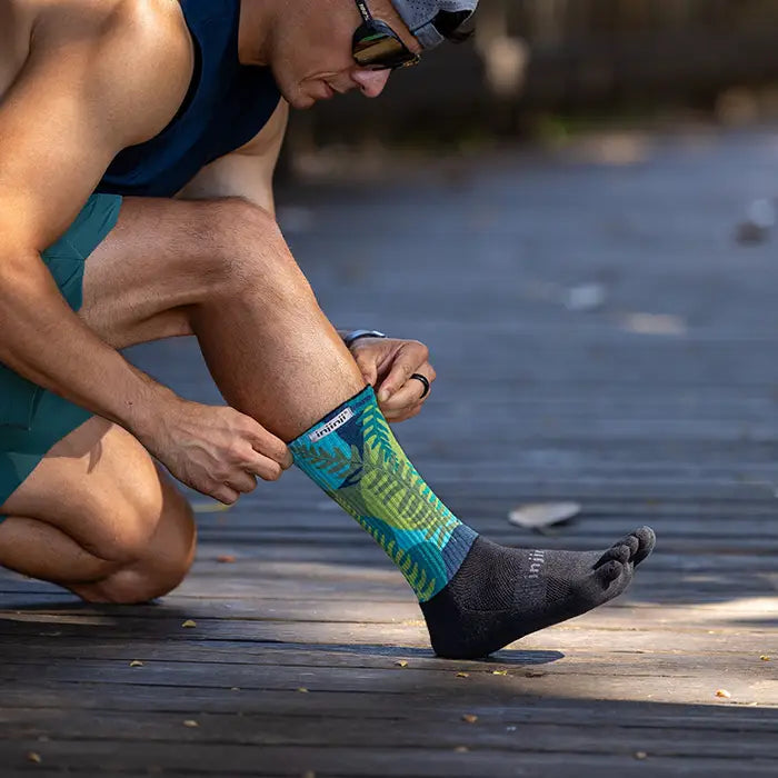 Injinji Trail Sock | Midweight | Crew Length | Jungle