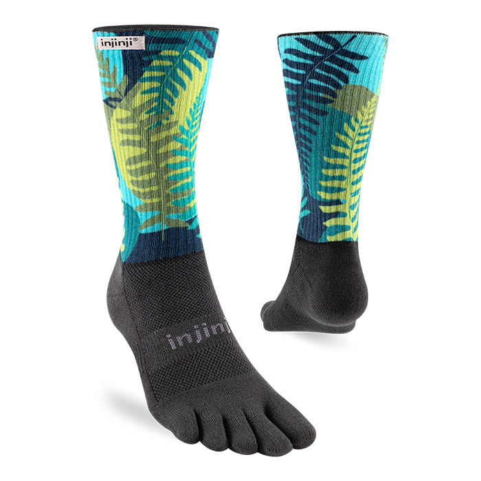 Injinji Trail Sock | Midweight | Crew Length | Jungle