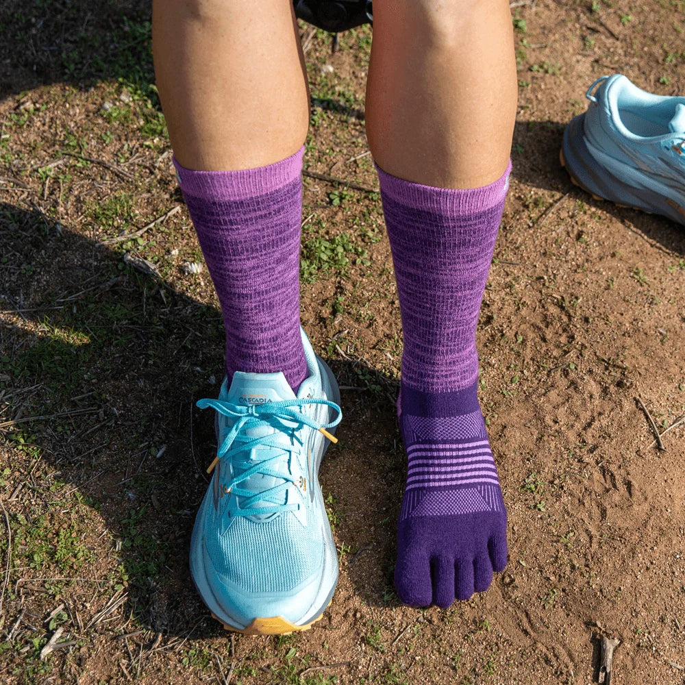 Injinji Trail Sock | Midweight | Crew Length | Lilac | Womens