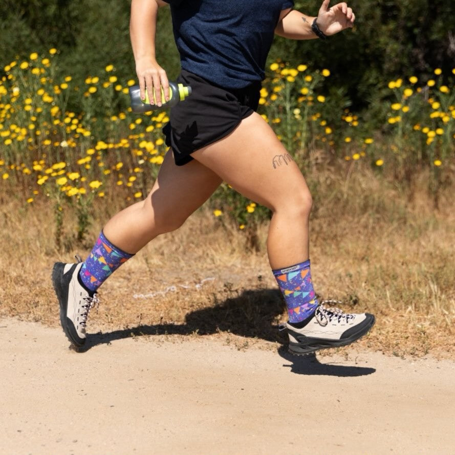 Injinji Trail Sock | Midweight | Crew Length | Party Time | Womens