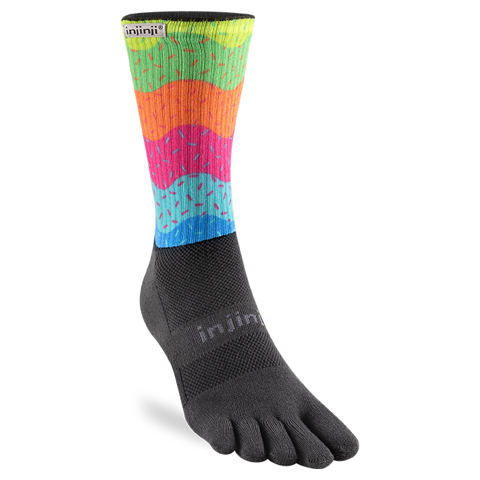 Injinji Trail Sock | Midweight | Crew Length | Sprinkles