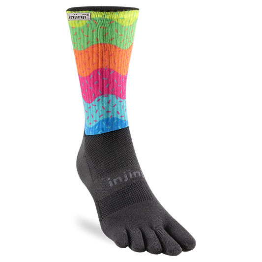 Injinji Trail Sock | Midweight | Crew Length | Sprinkles