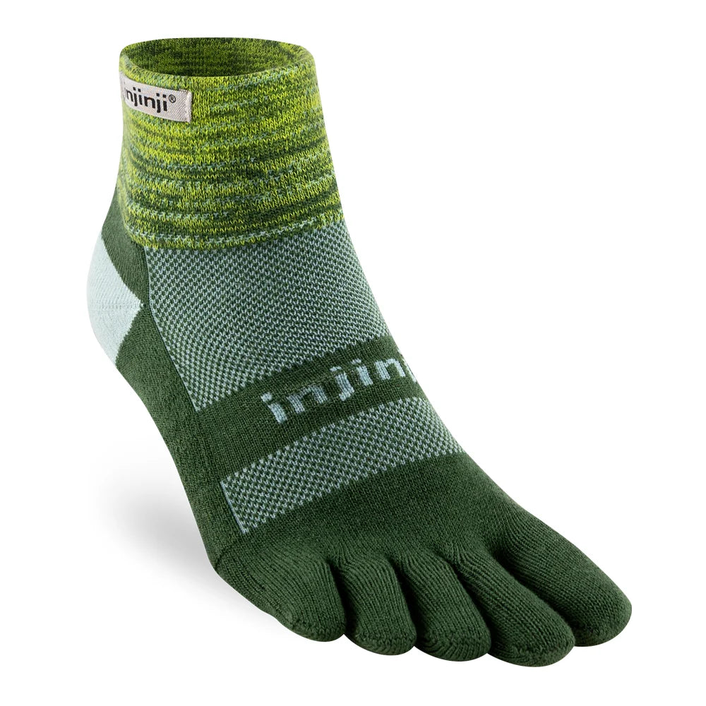 Injinji Trail Sock | Midweight | Mini-Crew | Basil