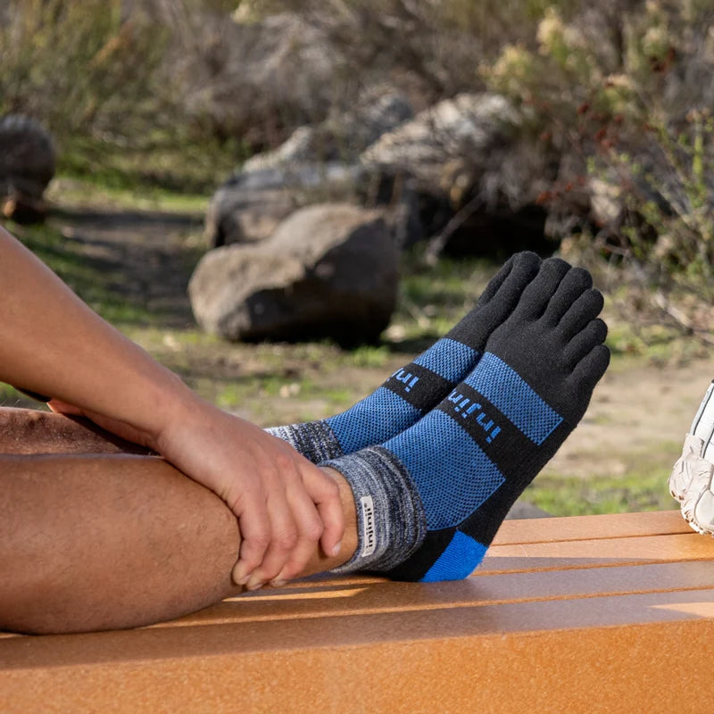 Injinji Trail Sock | Midweight | Mini-Crew | Storm