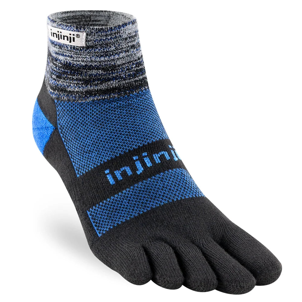 Injinji Trail Sock | Midweight | Mini-Crew | Storm