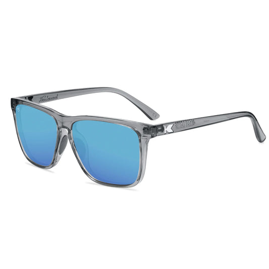 Knockaround Sunglasses | Fast Lanes Sport | Clear Grey / Aqua