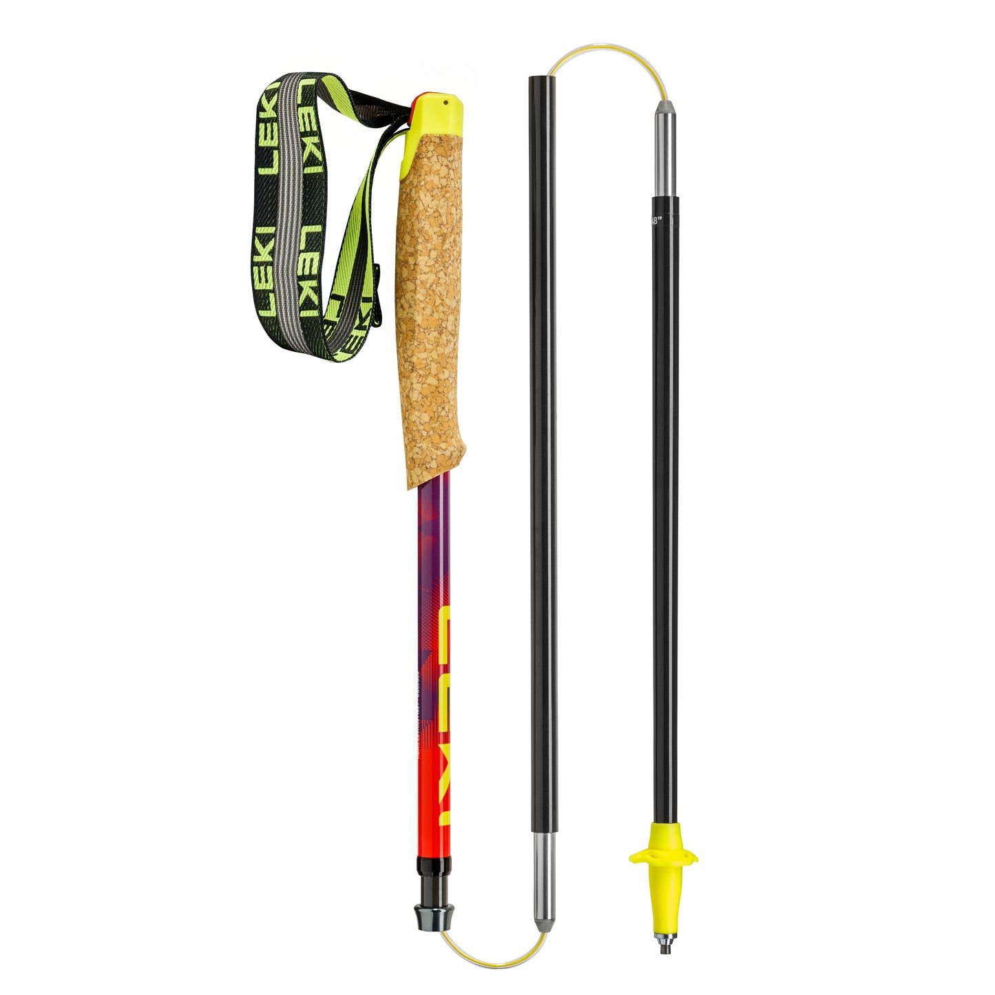 Leki Neotrail Pro FX.One Superlite Poles | Bright Red / Violet / Neon