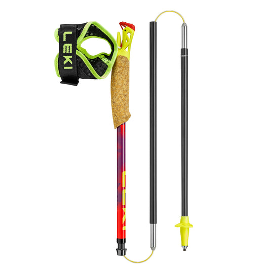Leki Ultratrail FX.One Superlite Running Poles | Bright Red / Violet / Neon