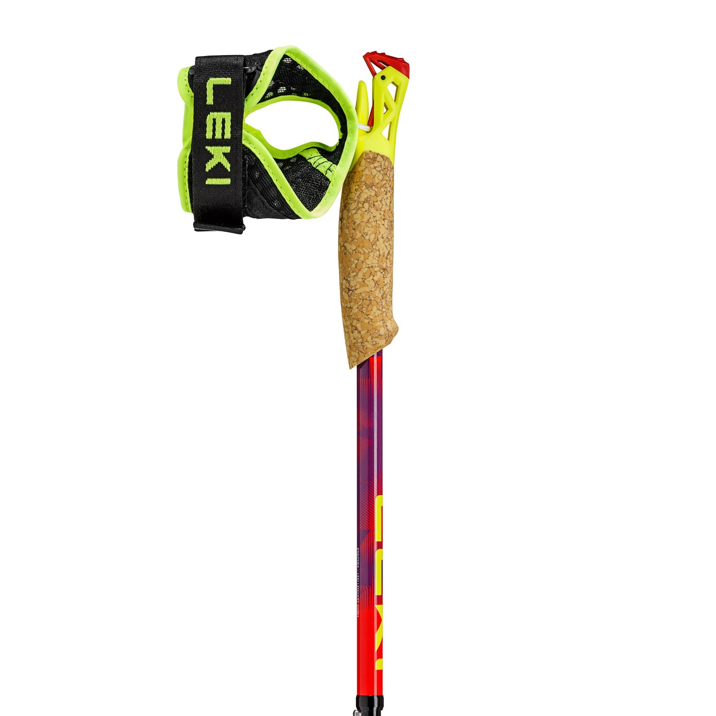 Leki Ultratrail FX.One Superlite Running Poles | Bright Red / Violet / Neon