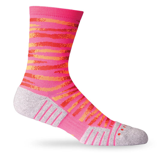 Lightfeet Performance Predator Socks | Midweight | Half Crew | Pink / Red / Orange