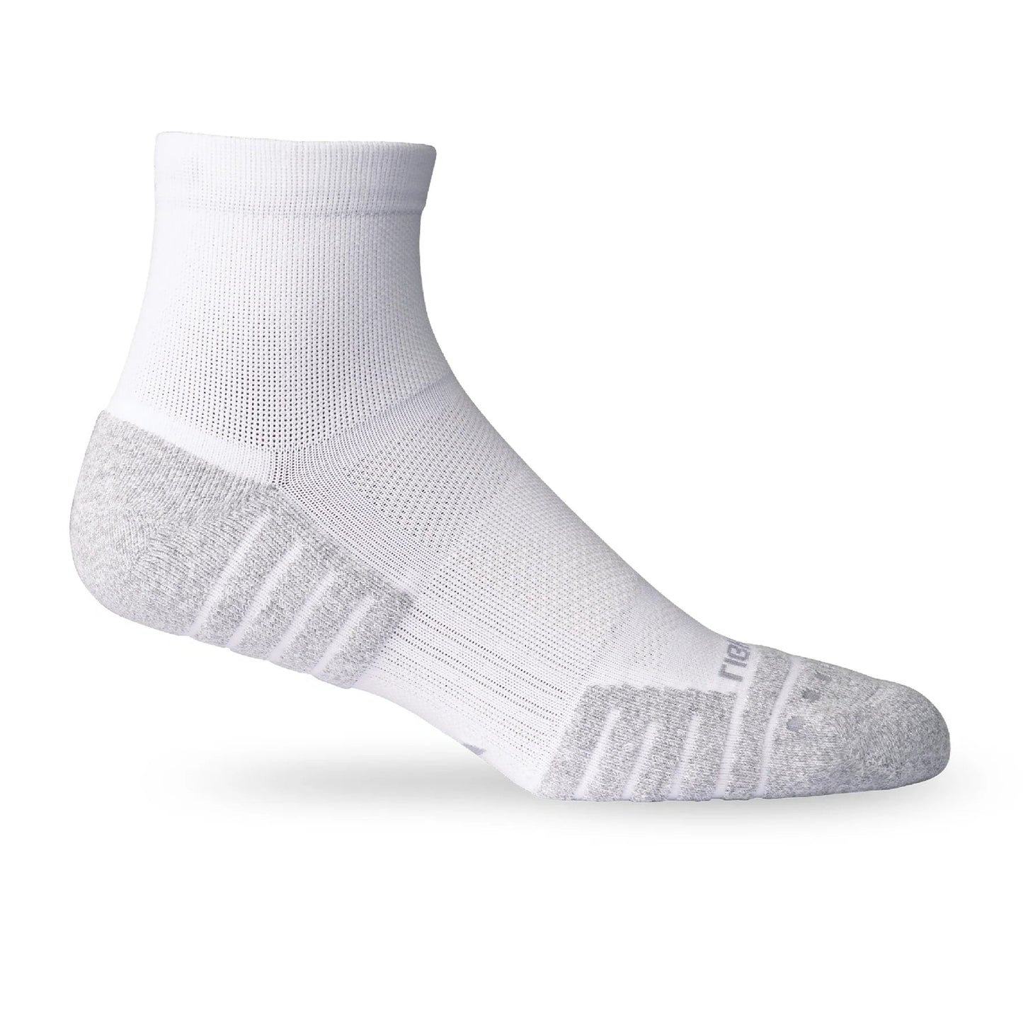 Lightfeet Performance Socks | Midweight | Quarter Crew | White