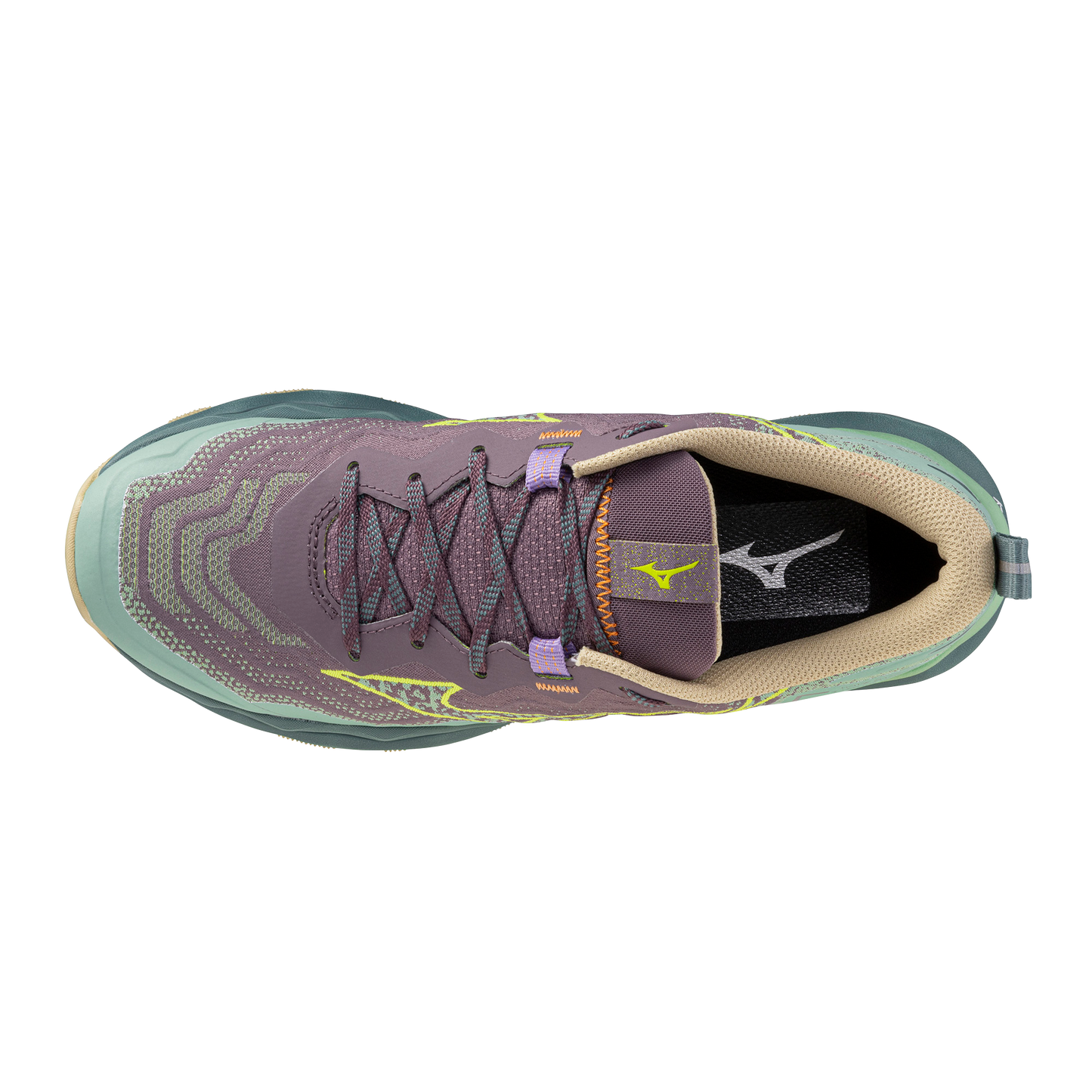 Mizuno Wave Daichi 9 | Granite Green / Fortune Yellow / Pale Khaki | Womens