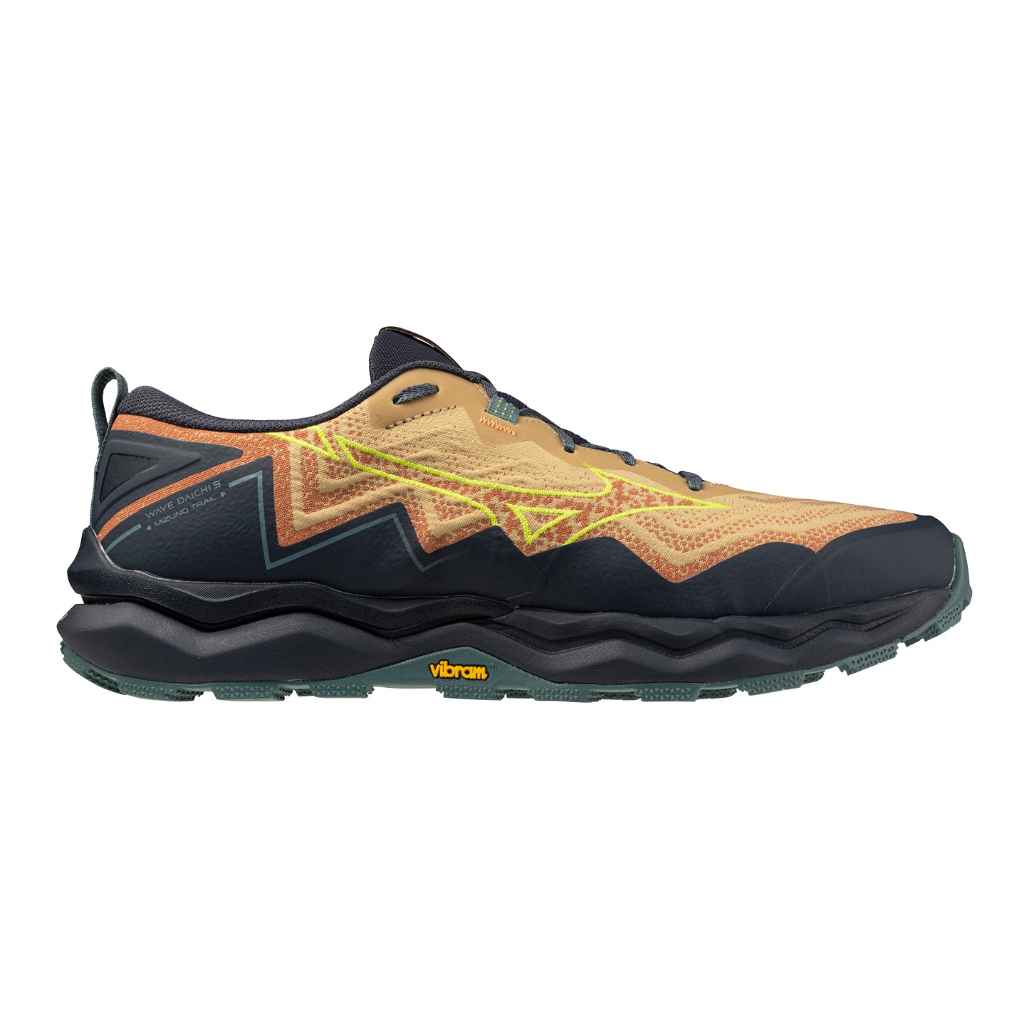 Mizuno Wave Daichi 9 | Sunburn / Fortune Yellow / North Atlantic | Mens