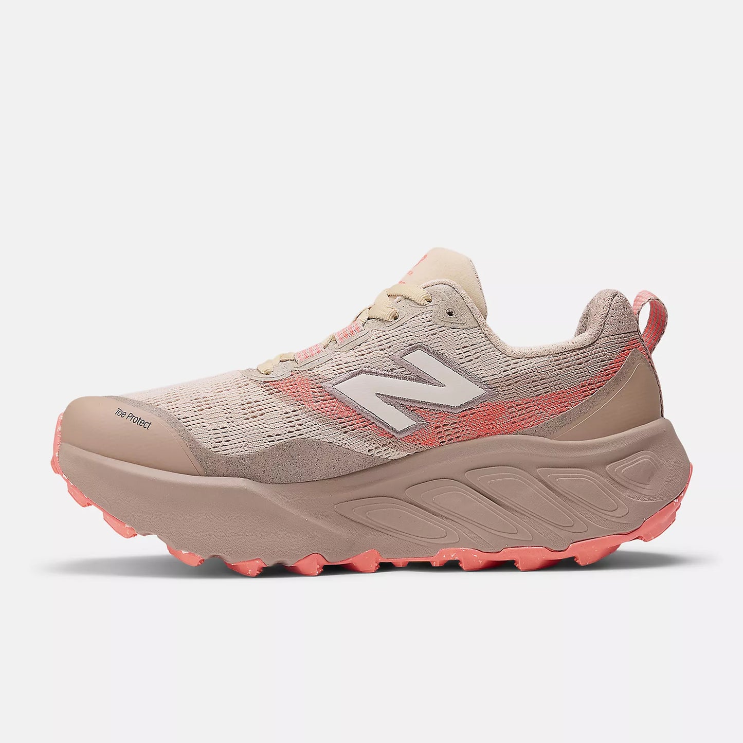 New Balance Fresh Foam X Hierro v9 Wide | Desert Clay / Flat Taupe / Urgent Red | Womens