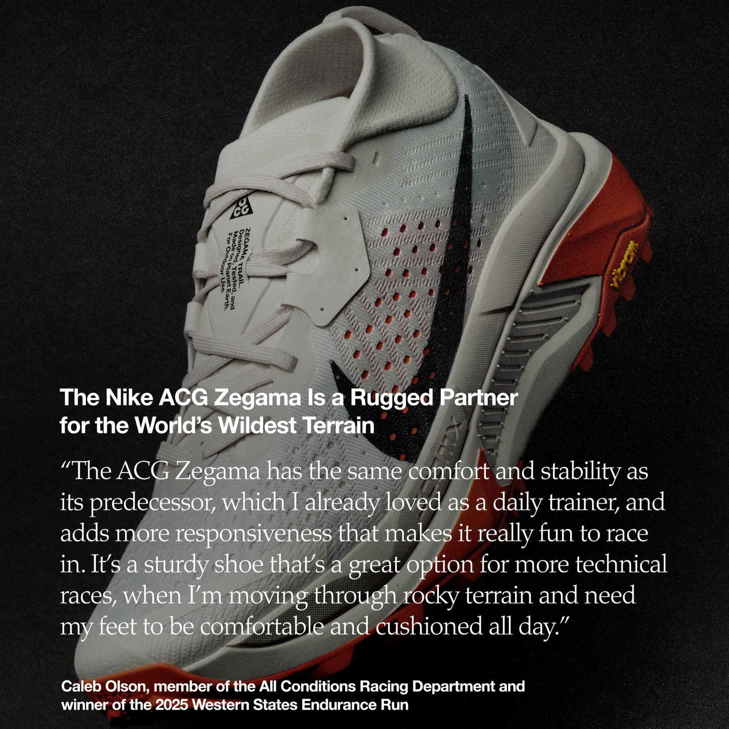Nike ACG Zegama Trail | Summit White / Phantom / Safety Orange / Black | Mens