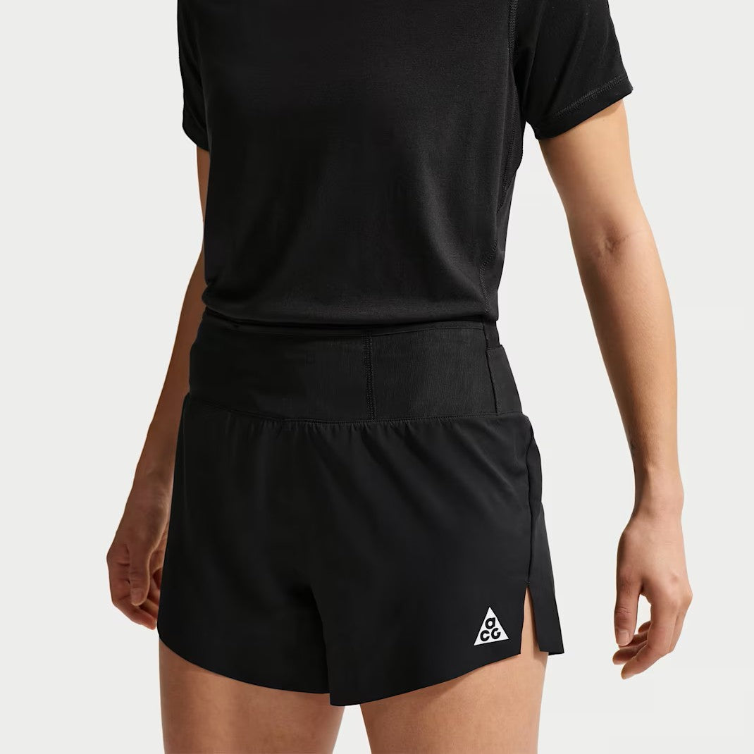 Nike ACG Mid-Rise Brief-Lined Trail Running Shorts | Black / Summit White | Womens