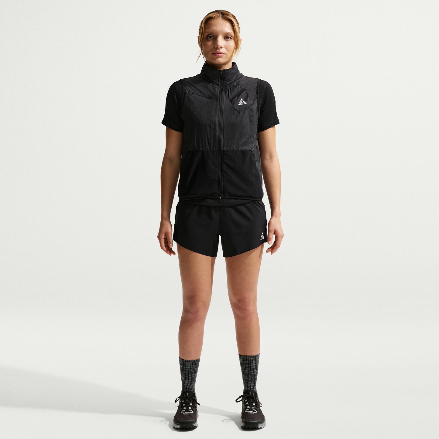 Nike ACG Mid-Rise Brief-Lined Trail Running Shorts | Black / Summit White | Womens