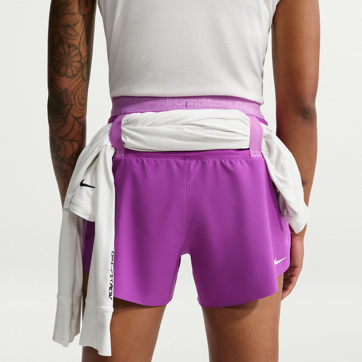 Nike ACG Mid-Rise Brief-Lined Trail Running Shorts | Bold Berry / Monarch Purple / Summit White | Womens