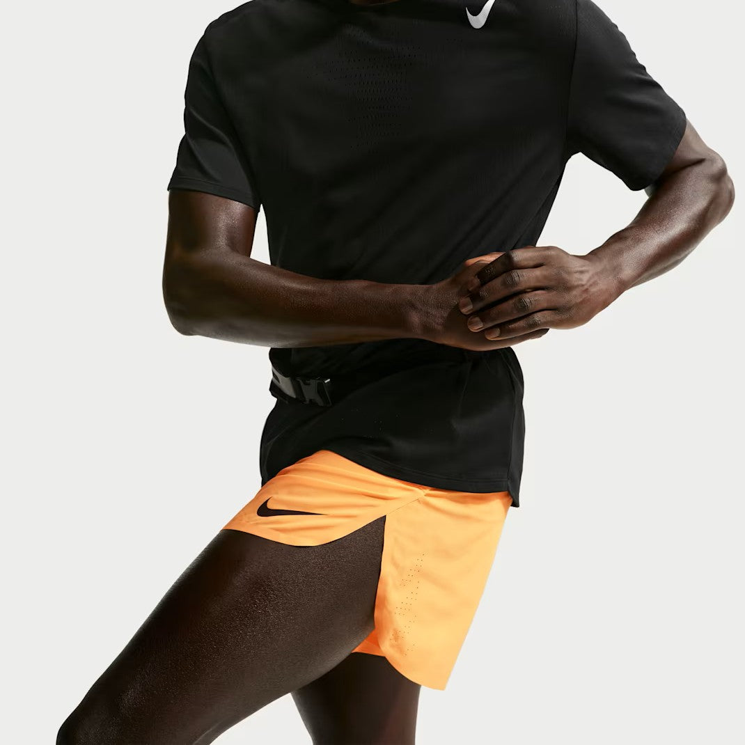 Nike AeroSwift 4" Shorts | Laser Orange / Black | Mens