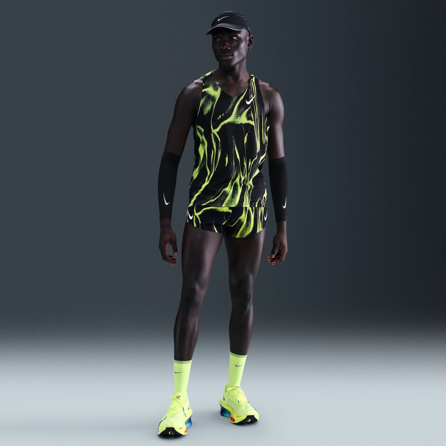 Nike AeroSwift Elite Entry Shorts | Volt / White | Mens