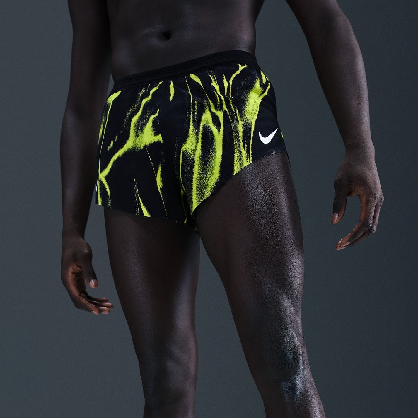 Nike AeroSwift Elite Entry Shorts | Volt / White | Mens