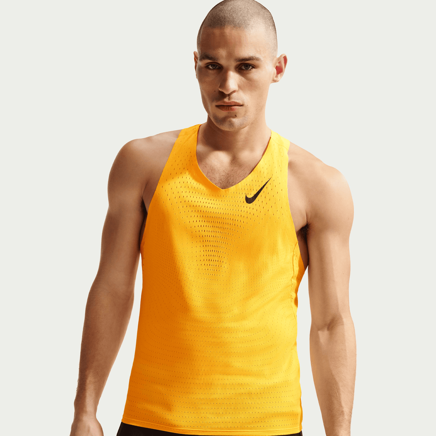 Nike AeroSwift Singlet | Laser Orange / Black | Mens
