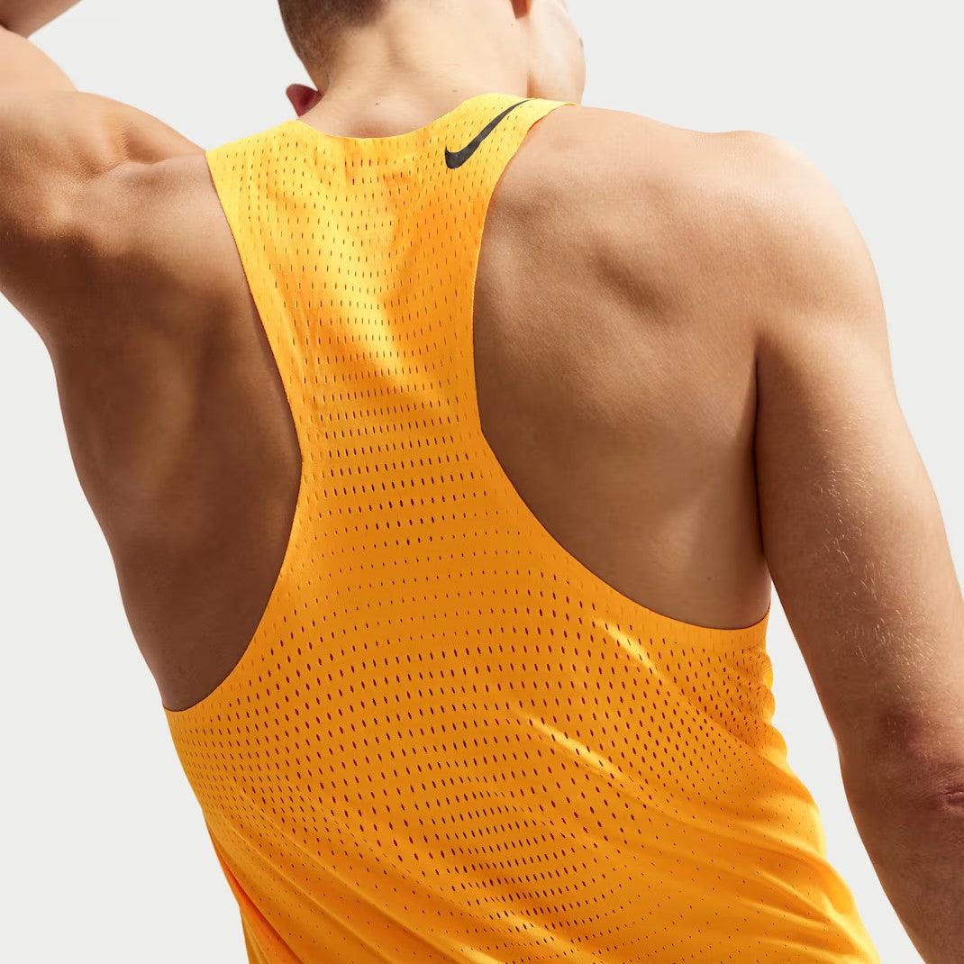Nike AeroSwift Singlet | Laser Orange / Black | Mens