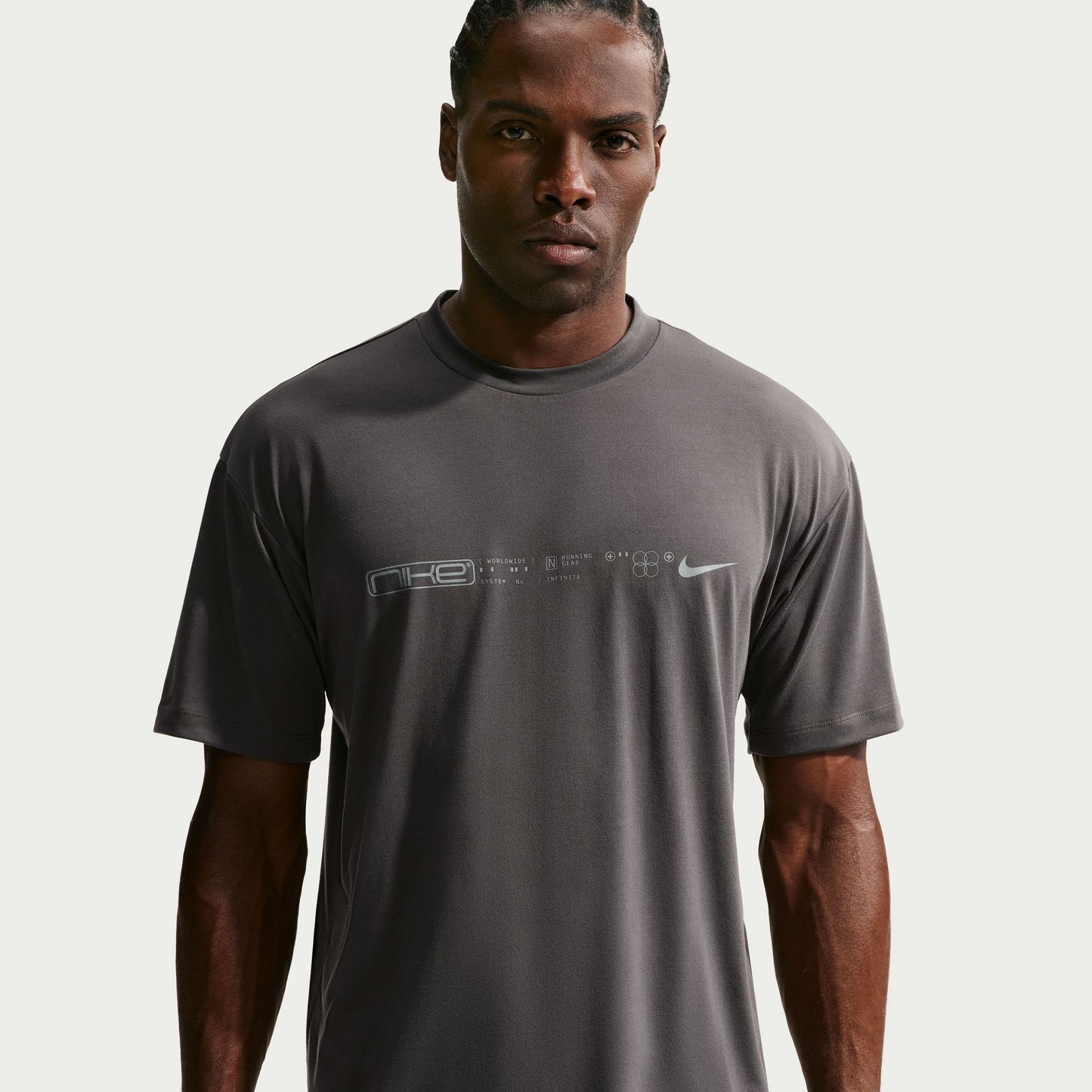 Nike Disrupt Tee | Medium Ash / Black | Mens