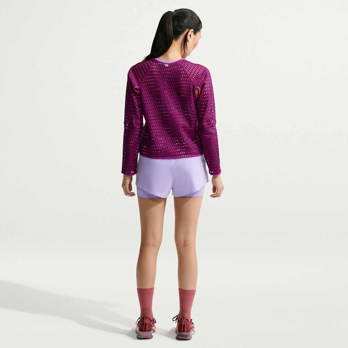 Nike Radical AirFlow Long Sleeve Tee | True Berry / Black | Womens
