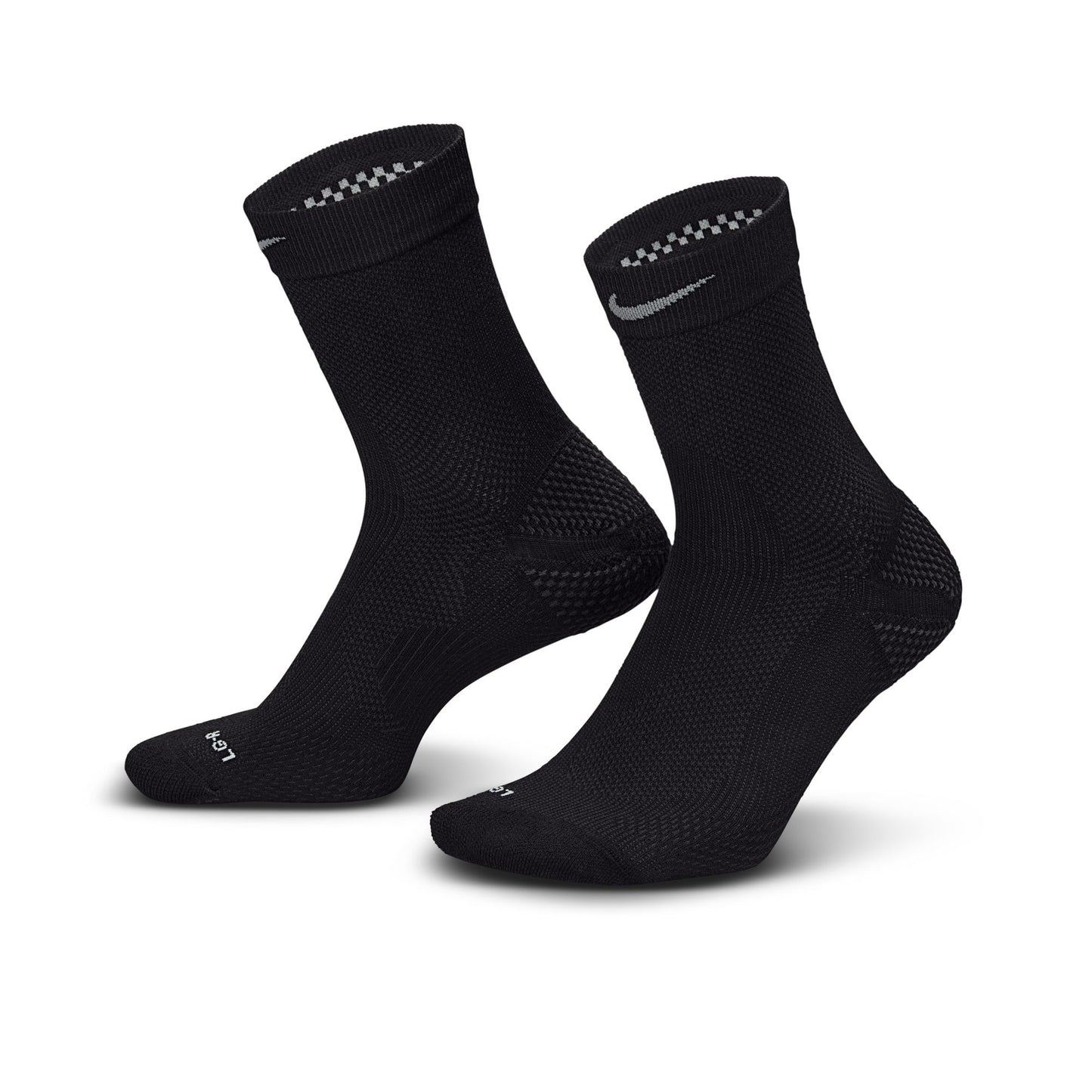 Nike Running Lightweight Sock | Micro Crew Length | Black / Pure Platinum