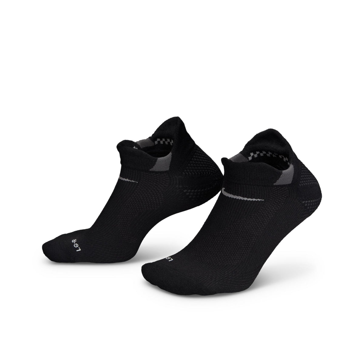 Nike Running Lightweight Sock | No-Show | Black / Dark Smoke Grey