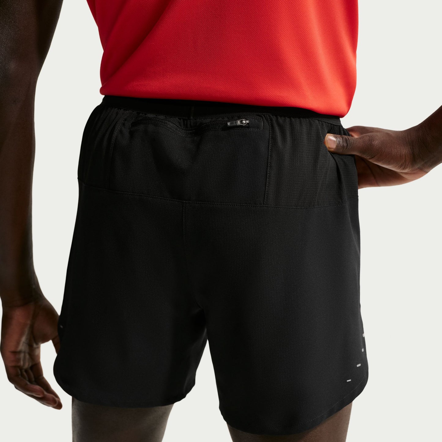 Nike Stride 5" 2-in-1 Shorts | Black / Reflective Silver | Mens