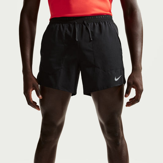 Nike Stride 5" Short | Black / Reflective Silver | Mens
