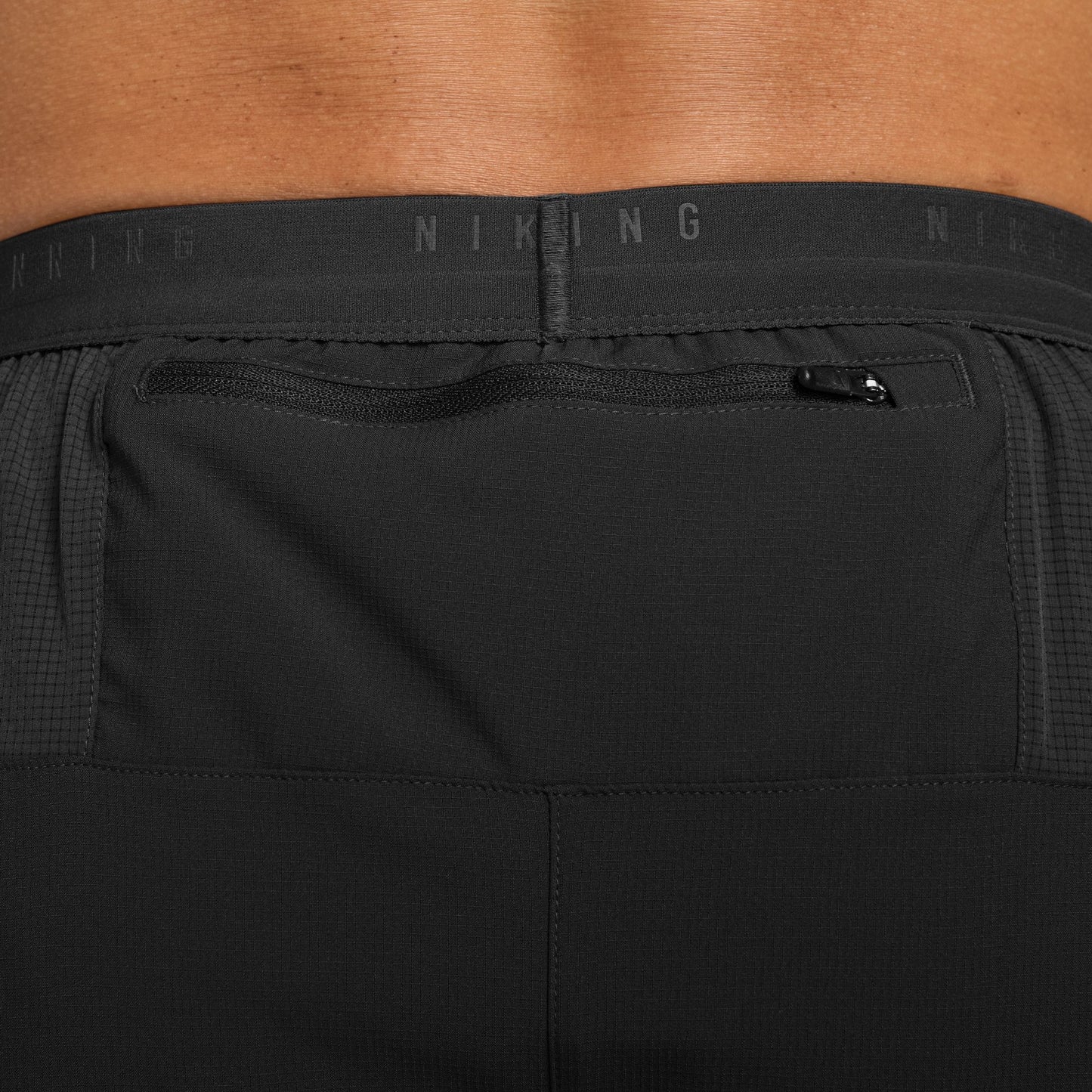 Nike Stride 5" Short | Black / Reflective Silver | Mens