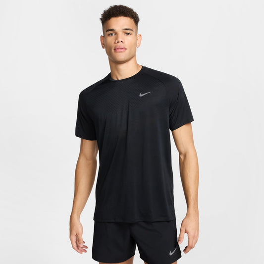 Nike Stride Tee | Black / Reflective Silver | Mens