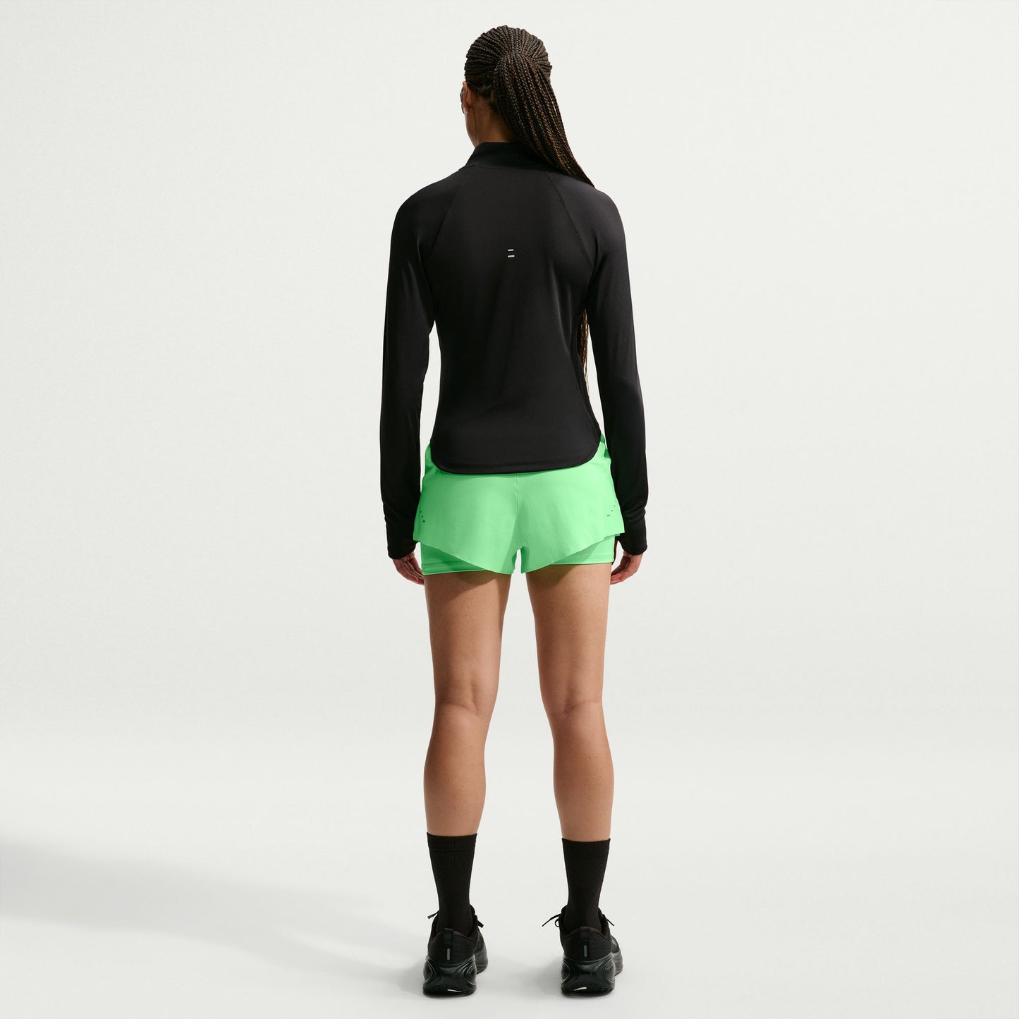 Nike Swift 2-in-1 Shorts | Illusion Green / Reflective Silver | Womens