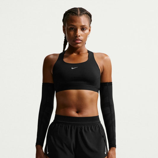 Nike Swift High Support Bra | Black / Reflective Silver | Womens