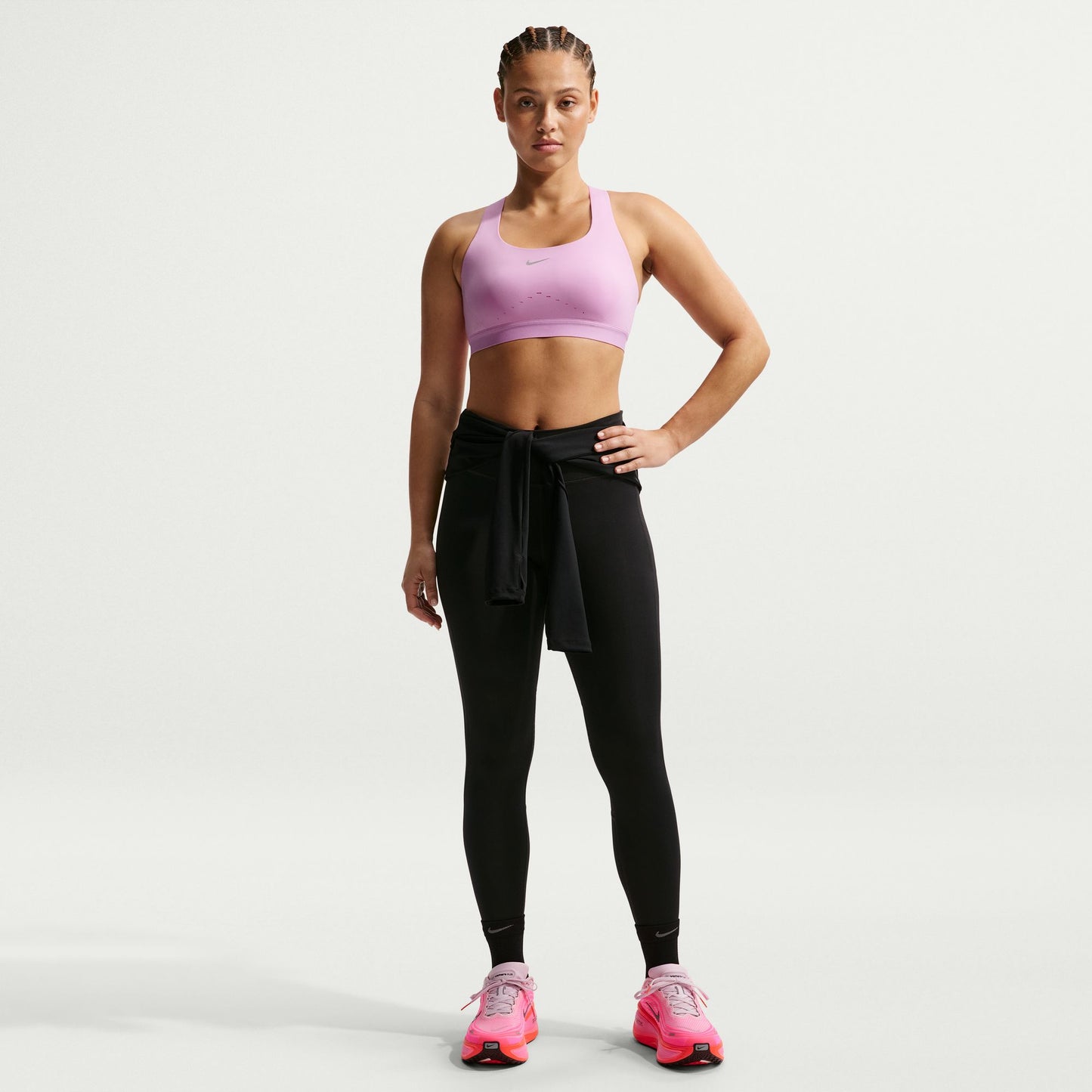 Nike Swift High Support Bra | Light Magenta / Reflective Silver | Womens