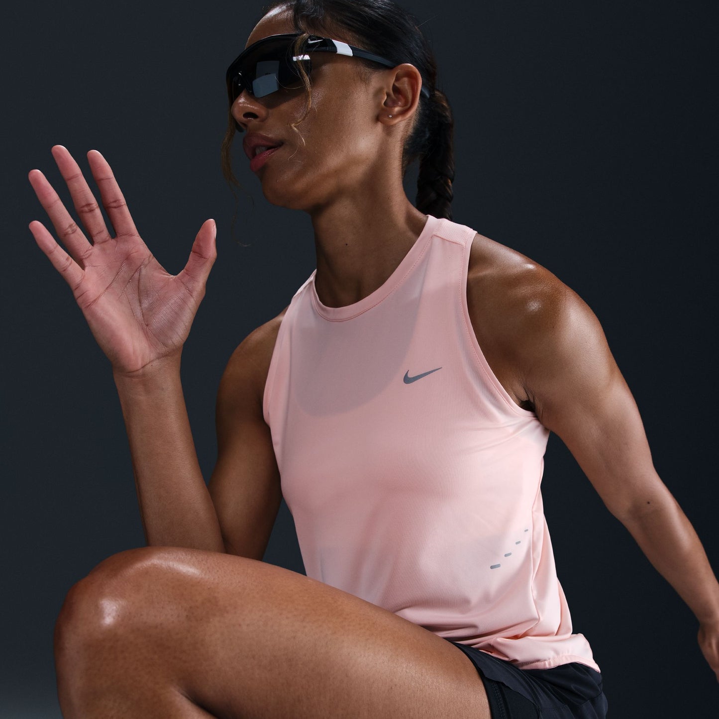 Nike Swift Singlet | Atmosphere / Reflective Silver | Womens