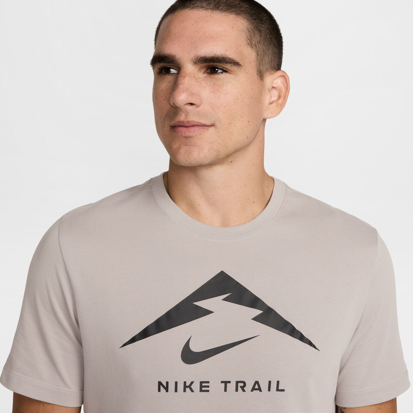 Nike Trail Dri-FIT Tee | College Grey / Black | Mens