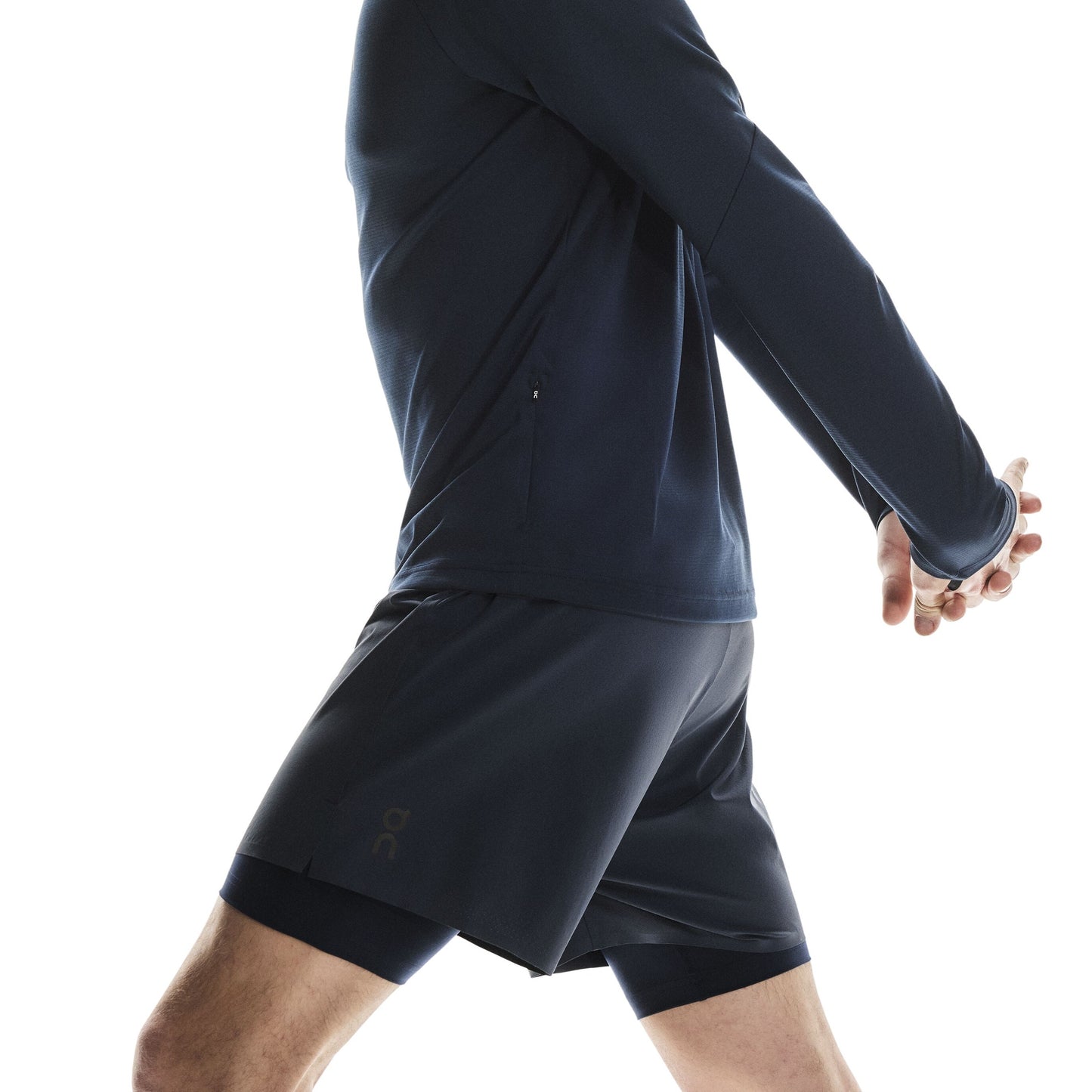 On 5" Performance 2/1 Shorts | Navy | Mens