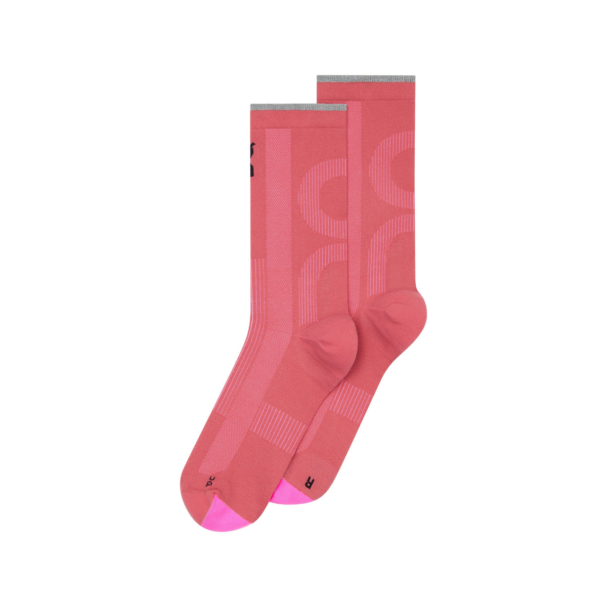 On Elite Run Sock High | Camellia / Azalea