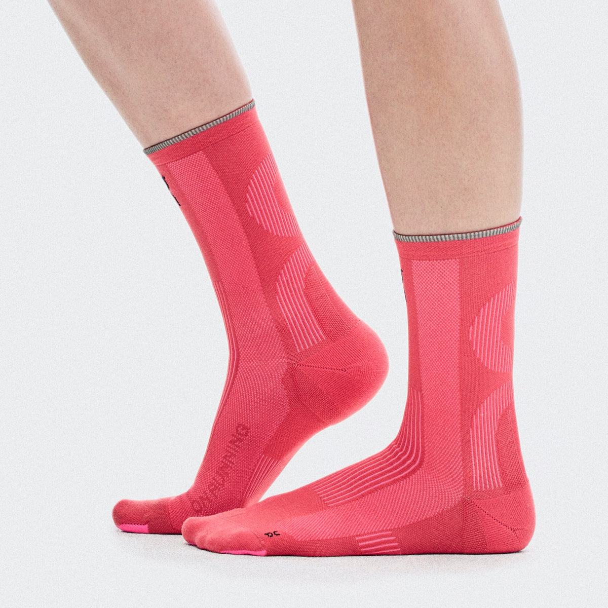 On Elite Run Sock High | Camellia / Azalea