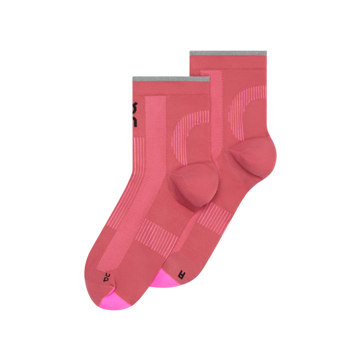 On Elite Run Sock Mid | Camellia / Azalea