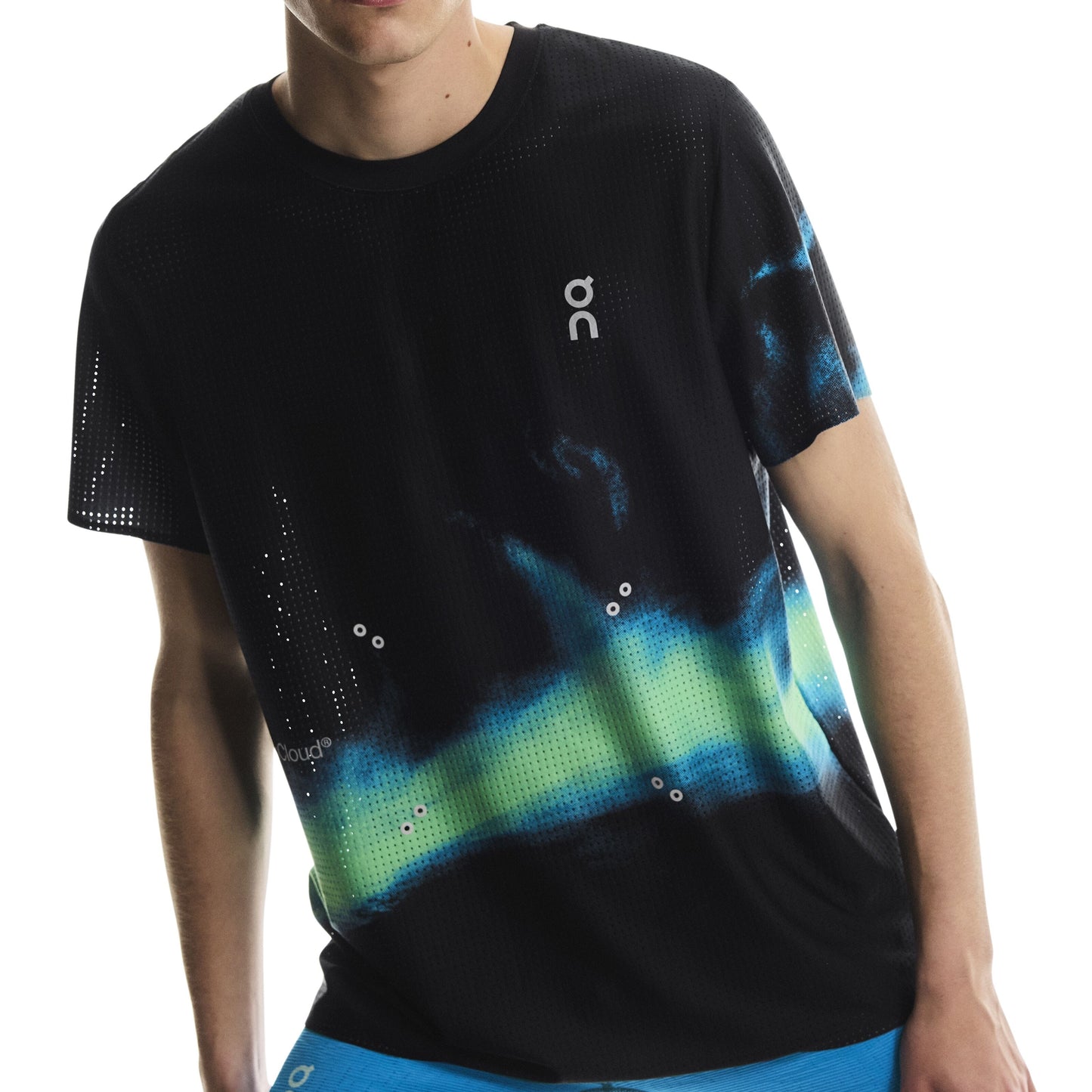 On Pace Mesh-T | Black / Horizon | Mens