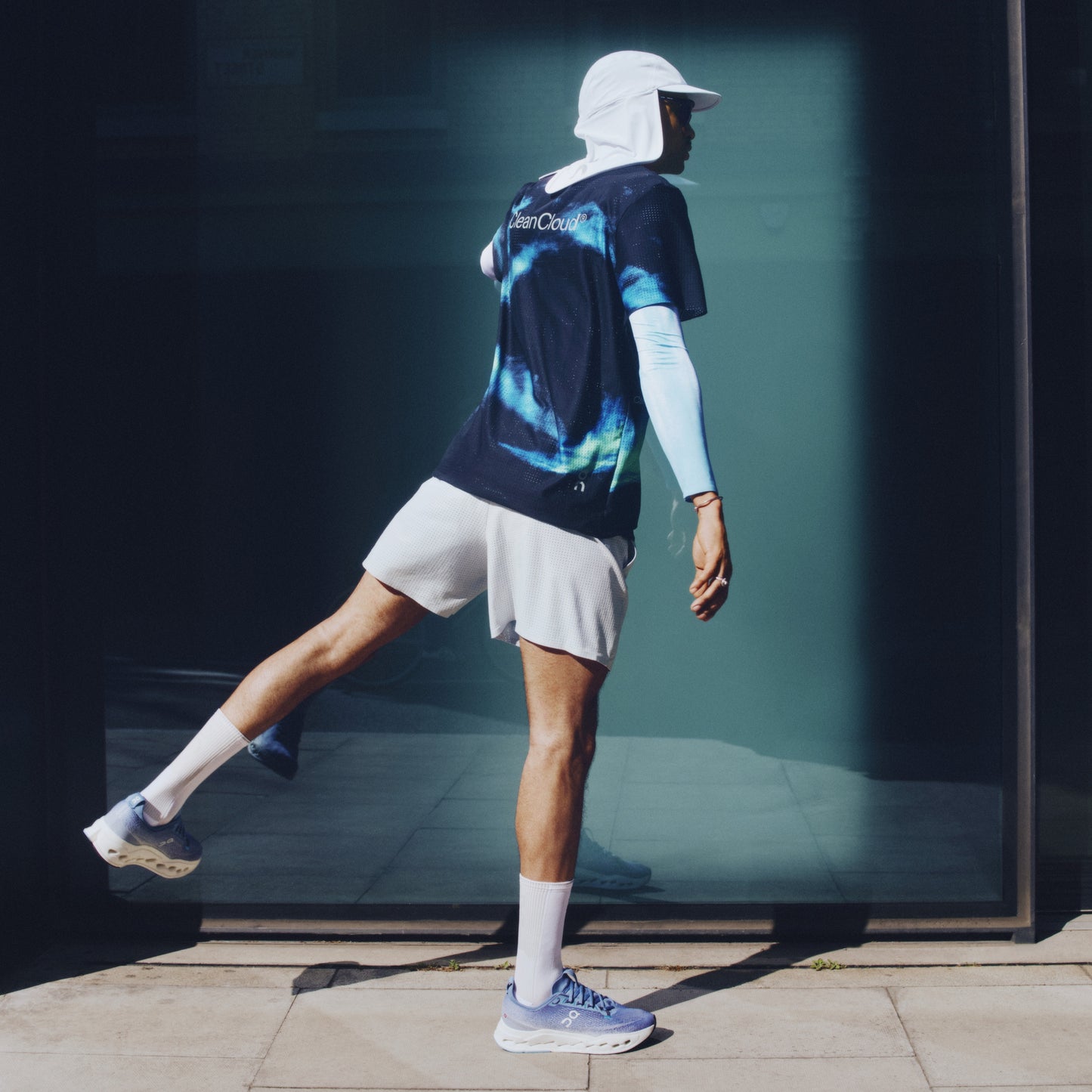 On Pace Mesh-T | Black / Horizon | Mens