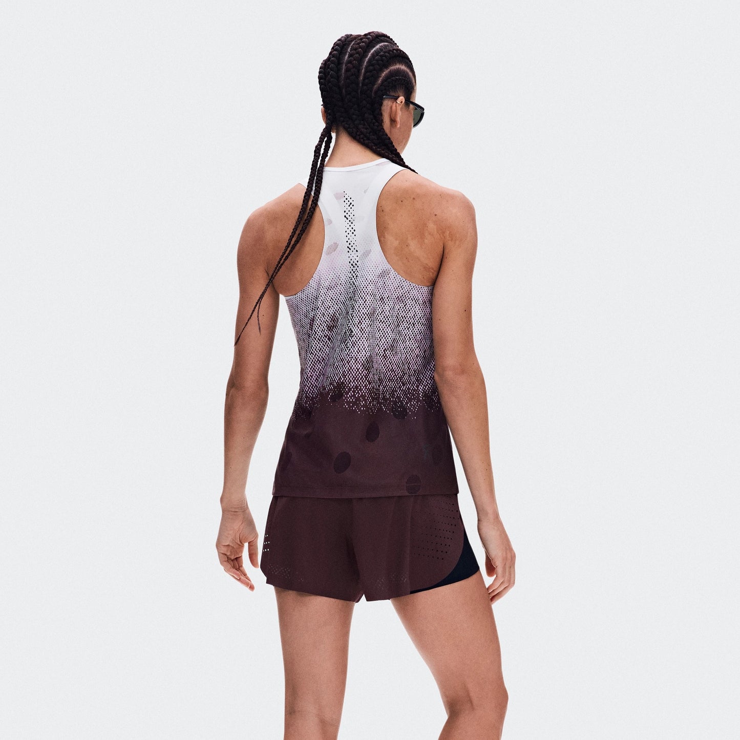 On Zero Tank Breathe | Foxglove / White | Womens