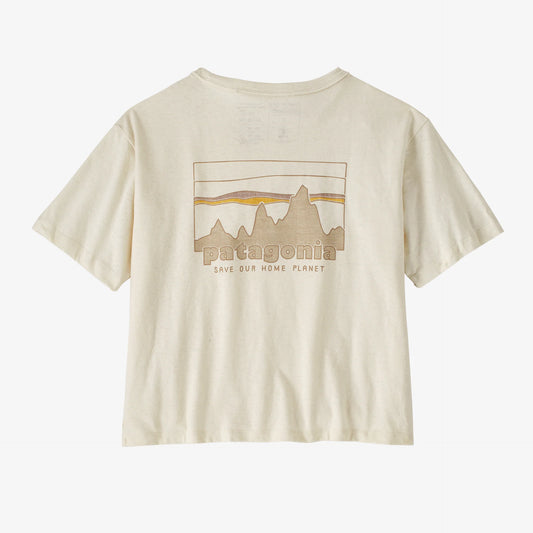 Patagonia '73 Skyline Easy Cut Responsibili-Tee | Birch White | Womens