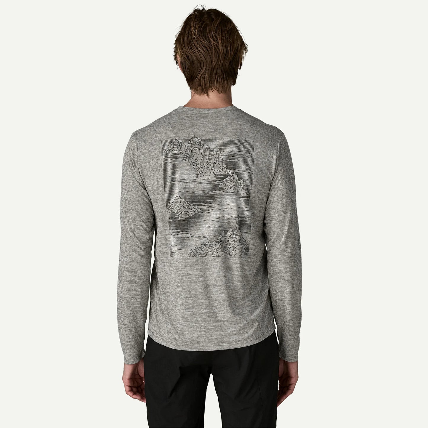 Patagonia Capilene Cool Daily Graphic L/S Shirt | Strataspire: Feather Grey | Mens
